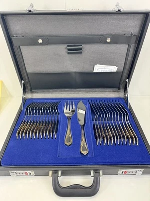 Besteck Set Ebel 18/10 Edelstahl 24 Karat Hartvergoldet Fischbesteck #9902 - Bild 1 von 4
