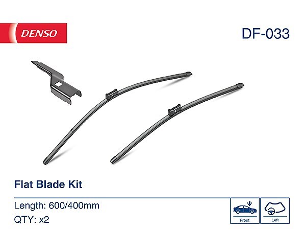 Denso Wischblatt Beifahrerseitig, Fahrerseitig U.A. FüR Fiat, Ford, Opel-image
