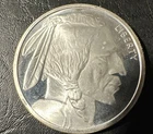 GSM Indian Buffalo Liberty 1oz Troy .999 Fine Silver Bullion Coin Round Golden S
