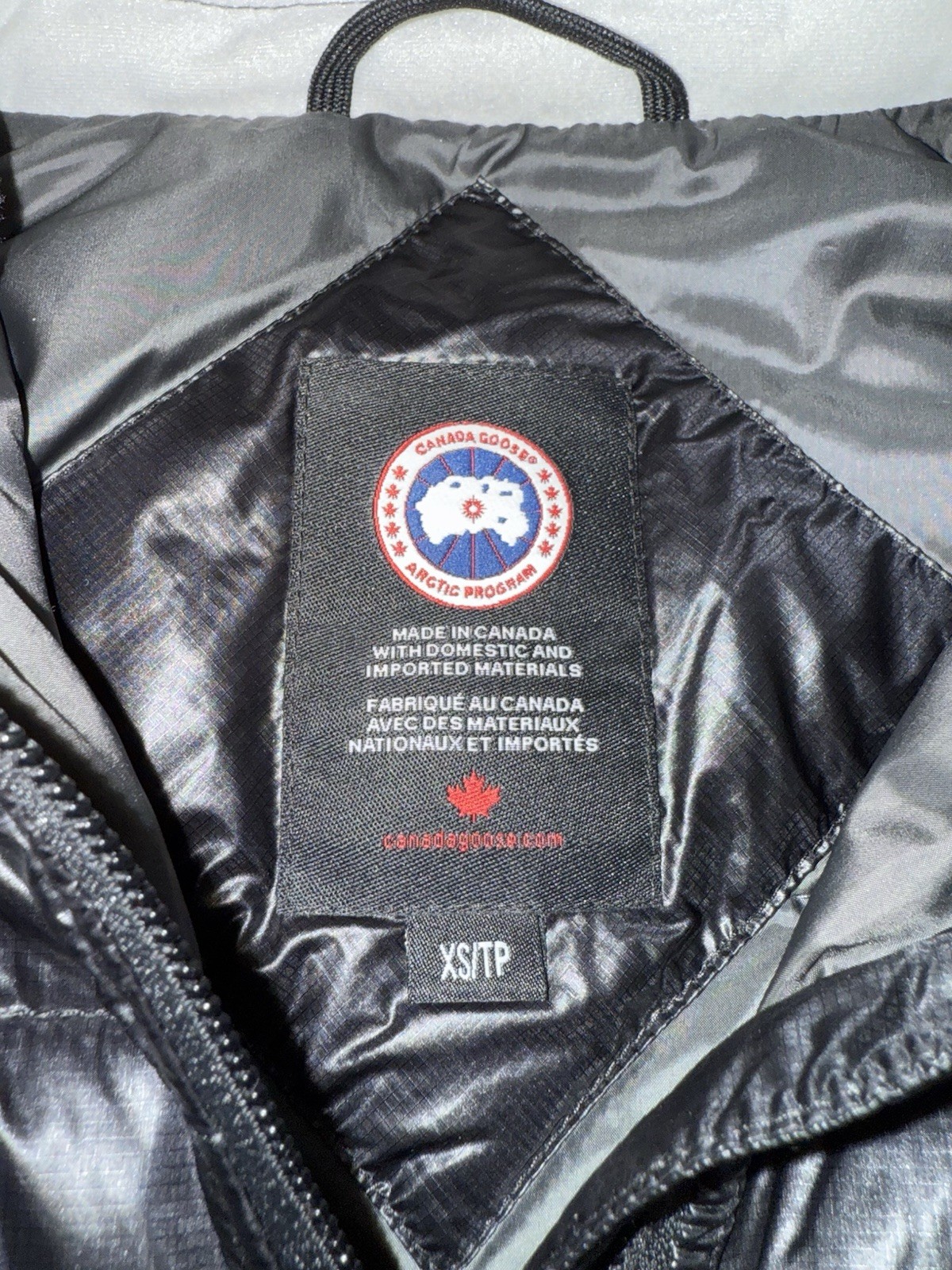 CANADA GOOSE Womens Cypress Hooded Jacket Mid Length Quilted Black Size XS thumbnail 3