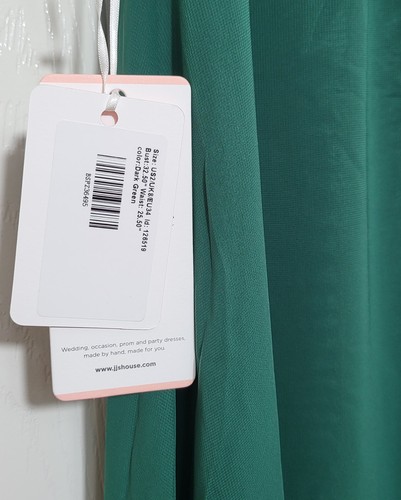 JJ'S House Women's Willow Maxi Dress - Elegant Green Sleeveless Gown - Picture 5 of 5