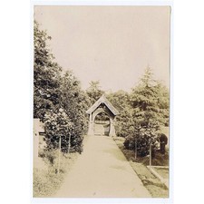 STOKE POGES Churchyard Lych Gate - Antique Photograph 1905