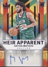 Anton Watson 2024-25 Panini Court Kings Heir Apparent Purple RC Auto 33/49