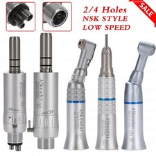NSK Style Dental Slow Low Speed Handpiece Straight Contra Angle Air Motor 2/4 H