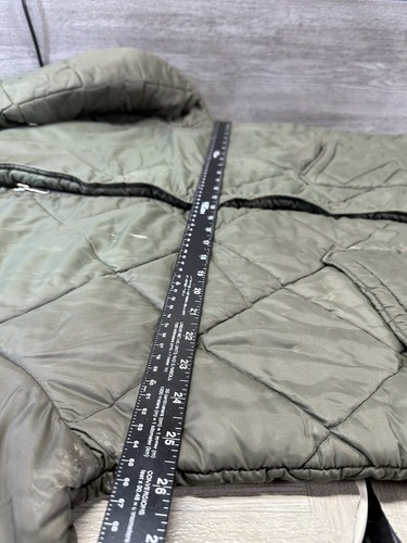 Air Force Flyers Military Zip Quilted Jacket OD Green Military Vintage Tactical - Picture 3 of 14