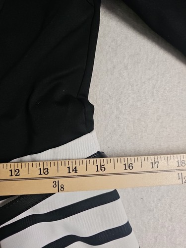 WHITE HOUSE BLACK MARKET Elbow Sleeve Belted Zip Sheath Black Dress Sz 10 NWT - Picture 2 of 9