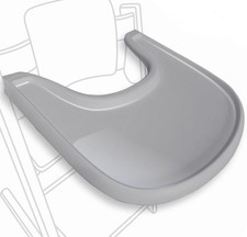 Glossy Gray High Chair Tray for Stokke Trip Trap - BPA Free Easy to Assemble