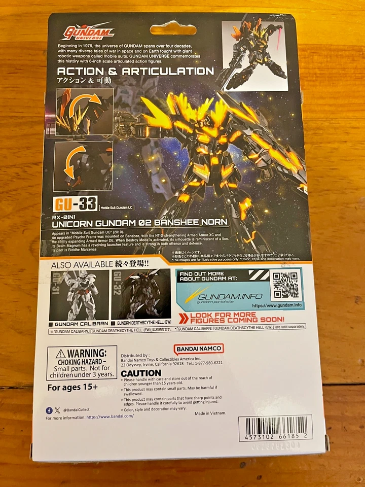 Figura de acción Mobile Suit Gundam Unicorn -RX-0[N] Unicorn Gundam 02 Banshee Norn Foto 3 de 3