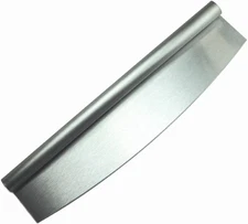 14-Inch Premium Pizza Cutter Rocker Style - Heavy-Duty Stainless Steel Blade ...