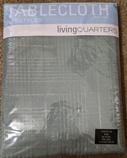 New Tablecloth LIVING QUARTERS Lifestyles Sage Oblong 60x140 Soil Release NIP