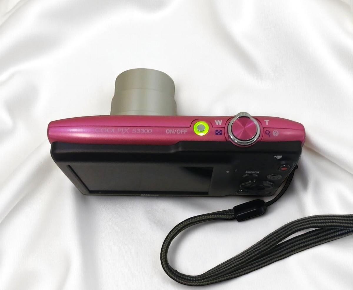 Mint] Nikon COOLPIX S3300 Strawberry Pink 6x 16.0MP Digital Camera