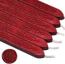 Blood Red Sealing Wax Stis with Wi, Suitable for Envelope,