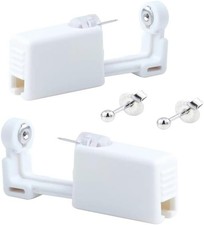 Ear Piercing Kit, 2 Pcs Disposable Gun with Silver -3mm