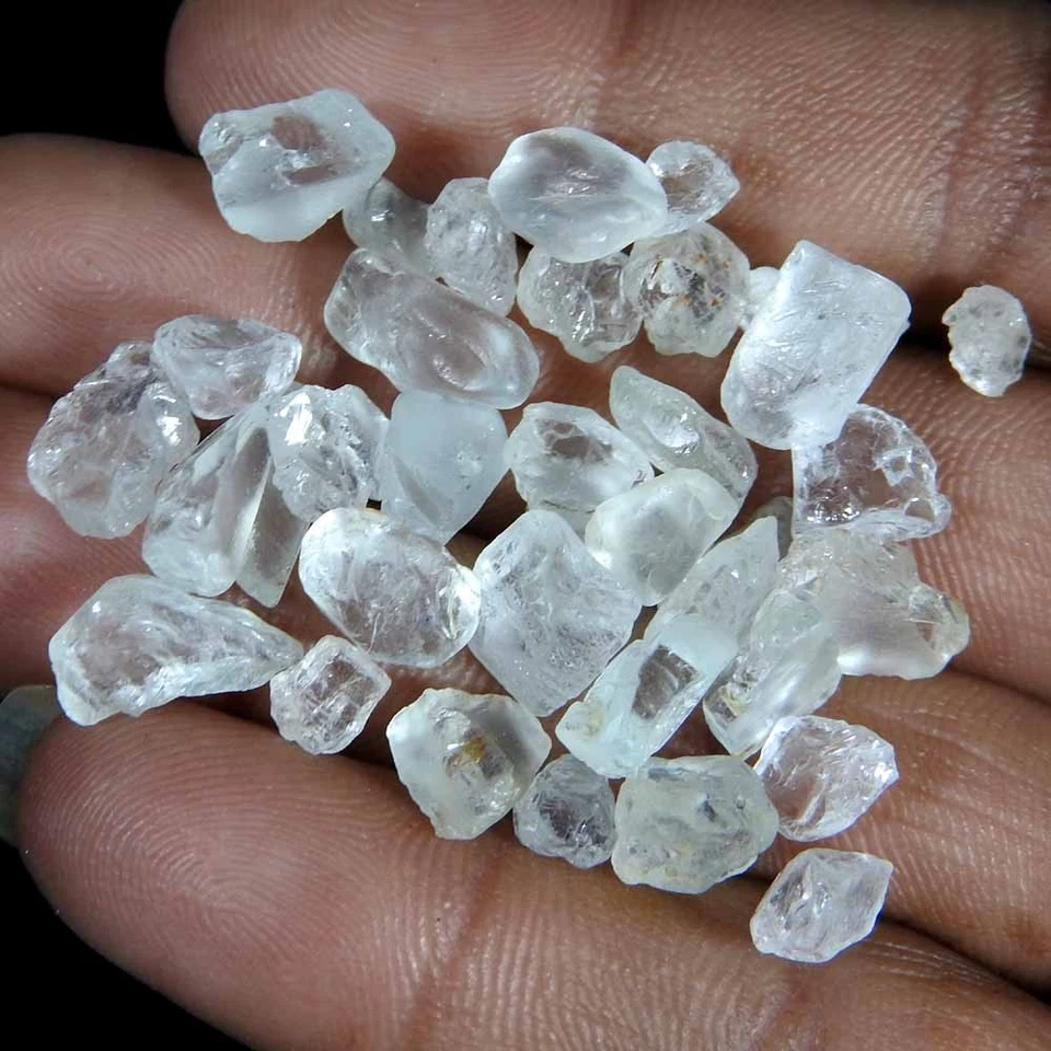 74,60 cts 100 % topacio blanco natural faceta cabujón piedra preciosa áspera. lote Foto 2 de 3
