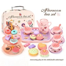 DIY Simulation Tea Food Cake Set Play House Kitchen Afternoon Tea Game Toys Gift