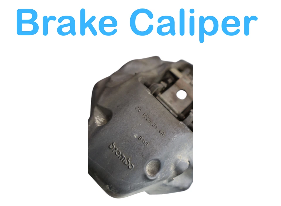 Juego de pinzas de freno delanteras izquierda y derecha Volkswagen Touareg 11-17 OEM Foto 3 de 4