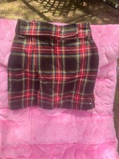 y2k tommy hilfiger girls size 6x plaid skirt