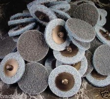 50pc 2 Blue Roll Lock Sanding Disc Made In Usa Heavy Duty Non Woven Scuffy Pa