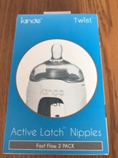 Kiinde Twist Active Latch Nipple - 2 Count, Fast Flow Ships N 24h