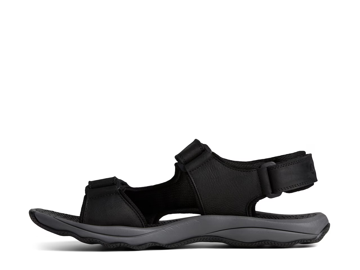 Sperry Rivington Men\'s Leather Sandals Size 13 Black Adjustable Straps Open‎ Toe MEN main image 3