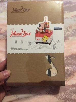 music box wooden puzzle