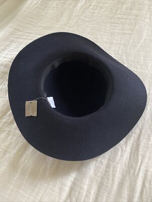 $69.5 JCREW Floppy 100% Woo Felt Hat c9062 Size S-M Navy  display picture 1