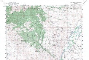 Twin Bridges Quadrangle Montana 1960 Topo Map USGS 15 Minute Topographic