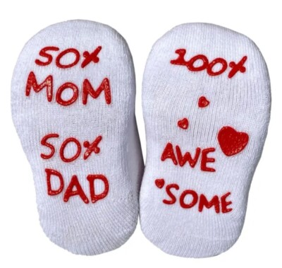 Babysocken Set mit lustigen Zitaten/Mädchen/Jungen/Geschenke zur Babyparty