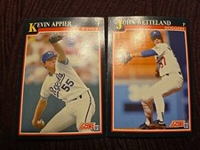 1991 Score Kevin Appier #268 & John Wetteland 267#