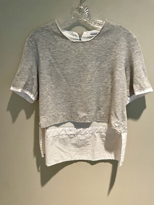 Tim Coppens Gray and White Top