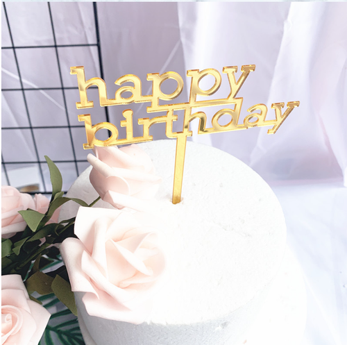 1pcs Fashion Happy Birthday Wedding Cake Topper Party Supply Event Decoration - 第 13/25 張圖片