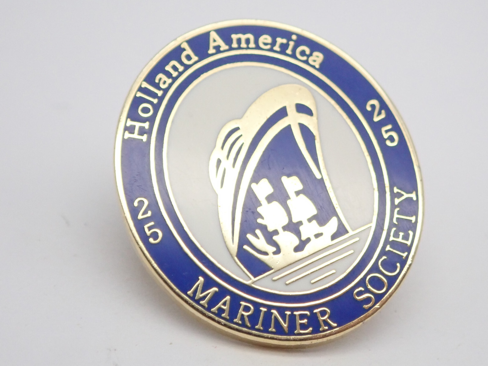 Holland America Mariner Society 25 Cruise Ship Vintage Lapel Pin | eBay