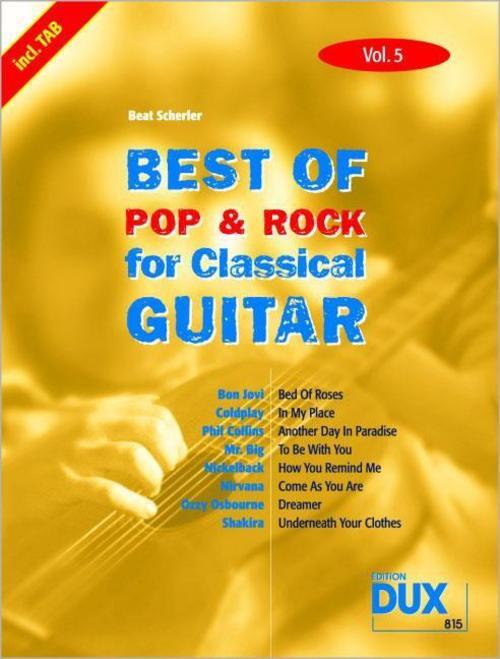 Thumbnail - Best Of Pop & Rock For Classical Guitar 5 Beat Scherler 9783934958821