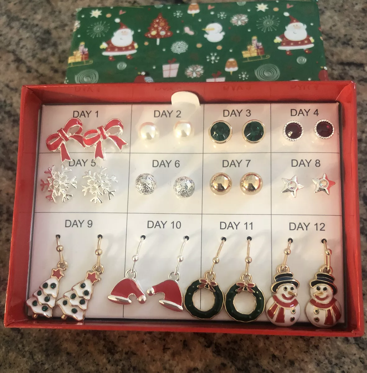 12 days outlet of christmas earrings