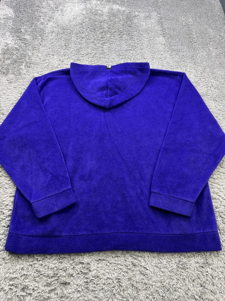 De Colección LSU Tigers Sudadera con Capucha Hombres 2XL Púrpura Polar Equipo Starter Cremallera Completa Sudadera Años 90 Foto 2 de 4