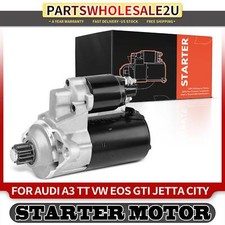 Starter Motor for Audi A3 TT Volkswagen Jetta Eos GTI L4 2.0L 1.1kW 12V CCW 10T