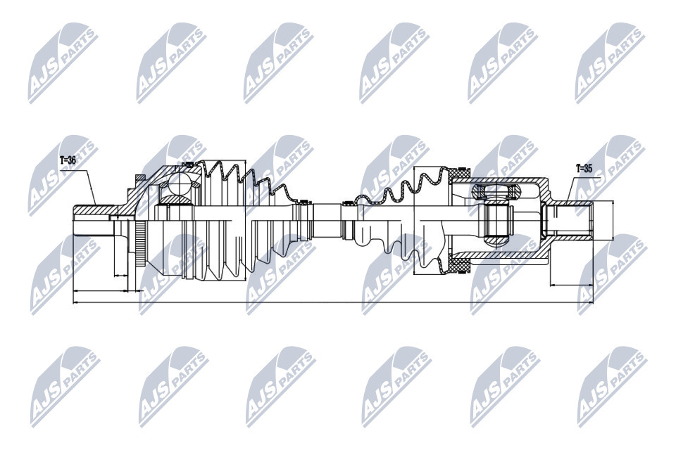 N.T.Y. NPW-VV-018.NTY Drive Shaft for VOLVO - Image 4