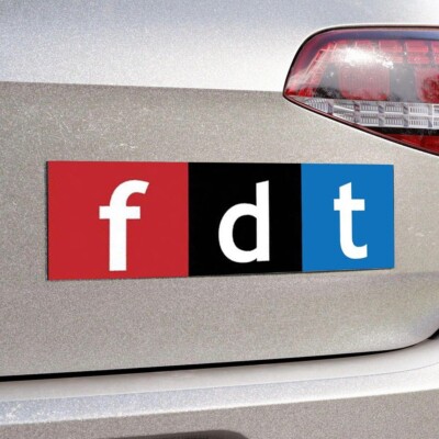 FDT Like NPR Sticker, Anti-Trump Anti-MAGA Vinyl Decal for Car Laptop ...