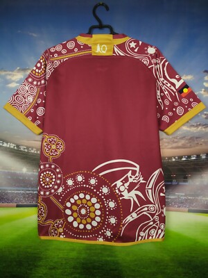 Nouveau Maillot De Rugby QLD 2022 2023 QUEENSLAND MAROONS ÉTAT DORIGINE INDIGNEOUS TRAINING Nouveau Maillot De Rugby QLD 2022 2023 QUEENSLAND MAROONS ÉTAT DORIGINE INDIGNEOUS TRAINING