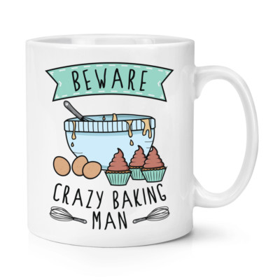 Tazza Divertente Beware PAZZO TARTARUGA MAN - Capacità 10 Once - Adatta Al Microonde - 5