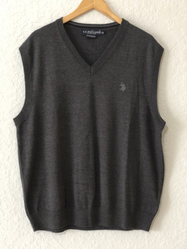 US Polo Assn Mens V Neck Sweater Vest 