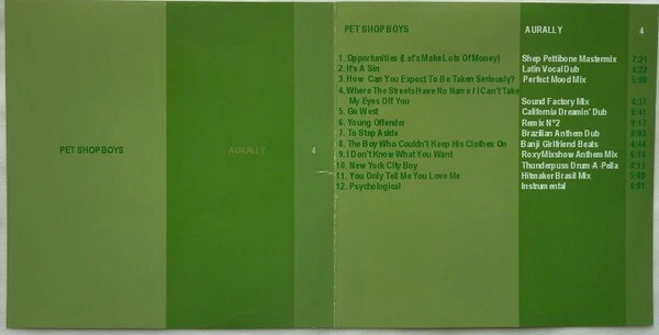 PET SHOP BOYS "AURALLY 4" 12-TRACK 2002 US ISSUE - Bild 2 von 3