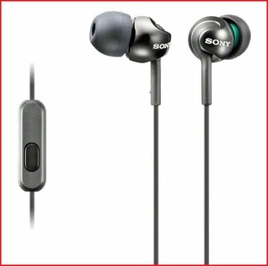 SONY MDR-EX110AP BLACK In-Ear Headphones w/in Line Microphone Smartphones  /NEW | eBay