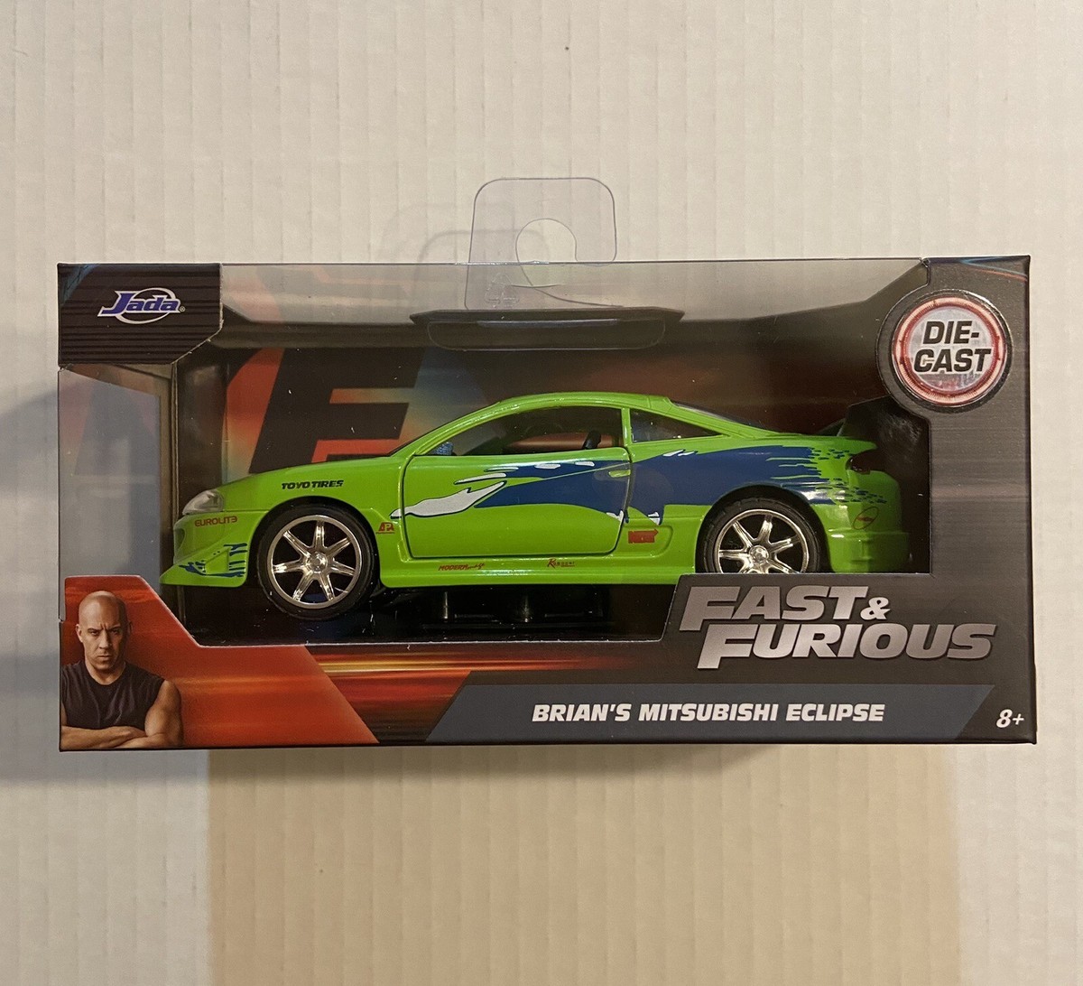 Jada 1:32 Fast & Furious Brian's 1995 Mitsubishi Eclipse Diecast