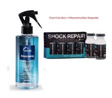 Truss Frizz Zero - Antifrizz Spray 260ml  Truss 4 Repair Ampoules 17ml each 