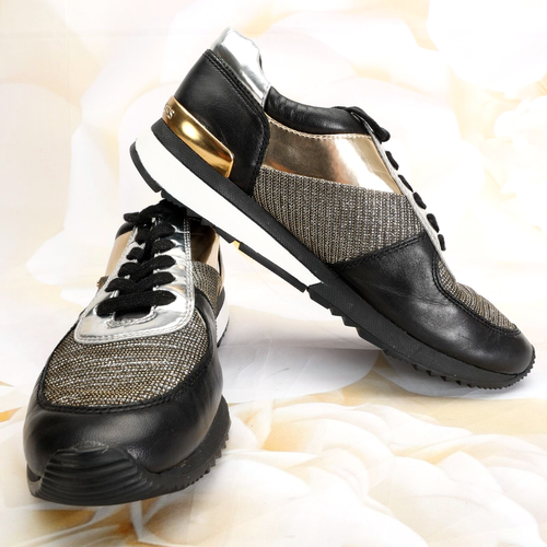 michael kors glitter tennis shoes