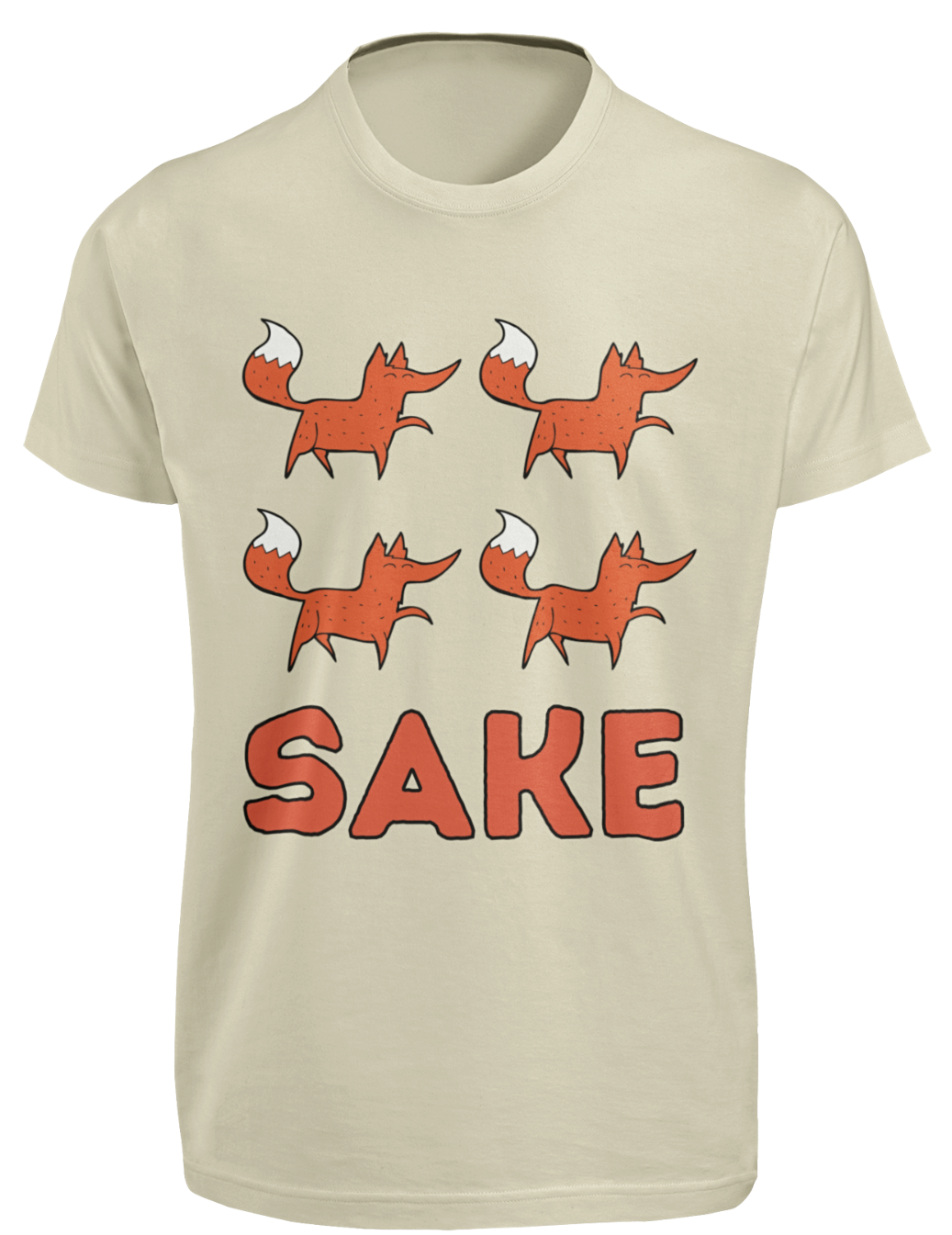 Four Fox Sake T-SHIRT S-3XL Funny Sarcastic Play On Words Text