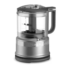 KitchenAid KFC3516CU 3.5 Cup Mini Food Processor (Contour Silver) Speeds 2