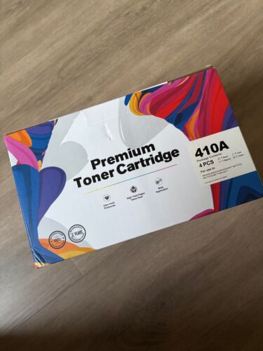 3 Pack Toner Cartridge Printer Ink 410A- Yellow Cyan Magenta, HP Compatible