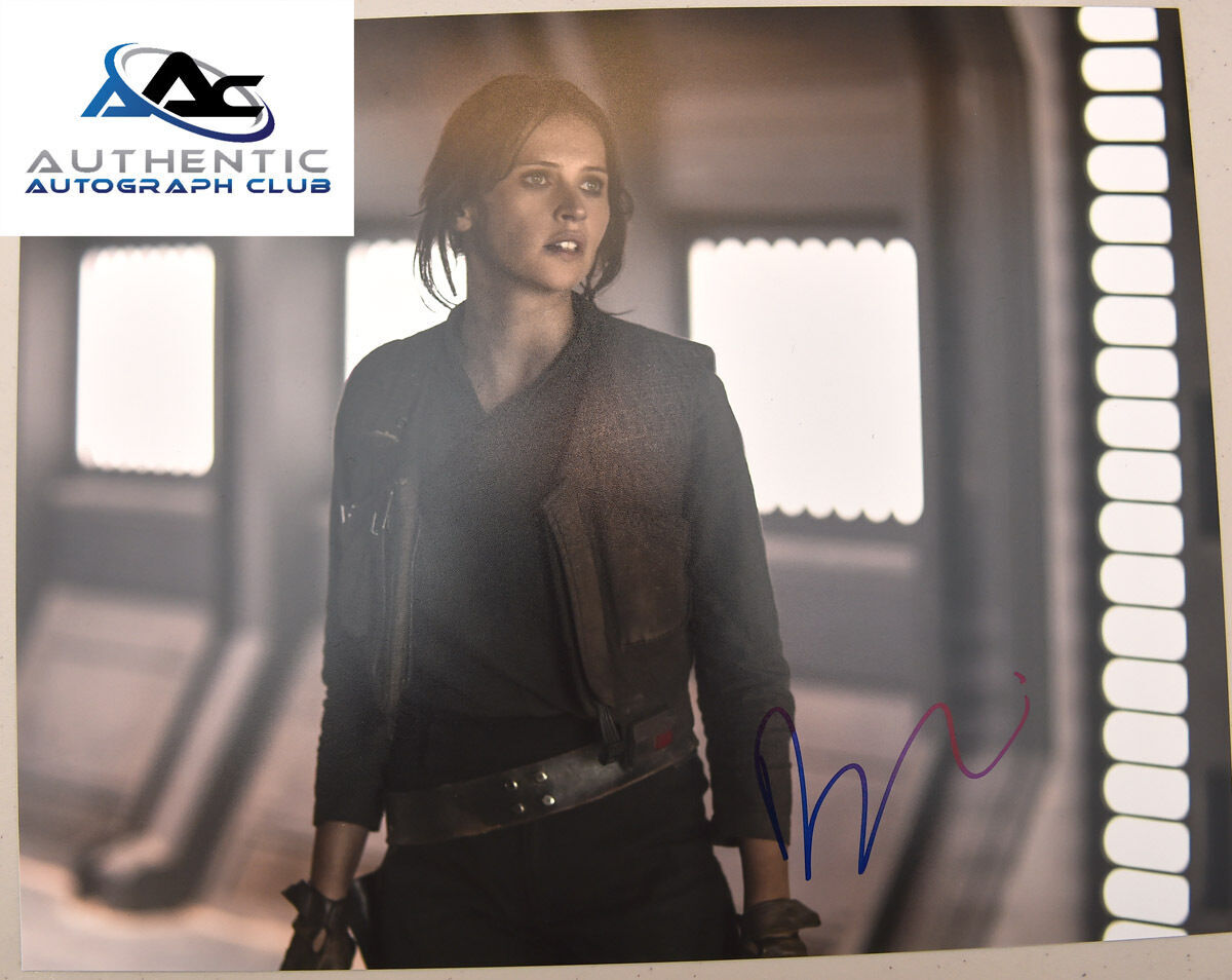 フェリシティ・ジョーンズ 証明書直筆サインフォトStar Wars ローグ・ワン Felicity Jones Signed 8x10 Photo Star Wars Rogue One